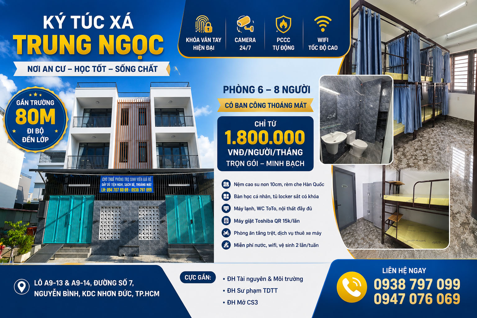 ký túc xá trung ngọc